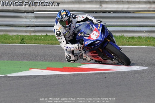 2009-05-10 Monza 0264 Superstock 1000 - Warm Up - Andrea Antonelli - Yamaha YZF R1